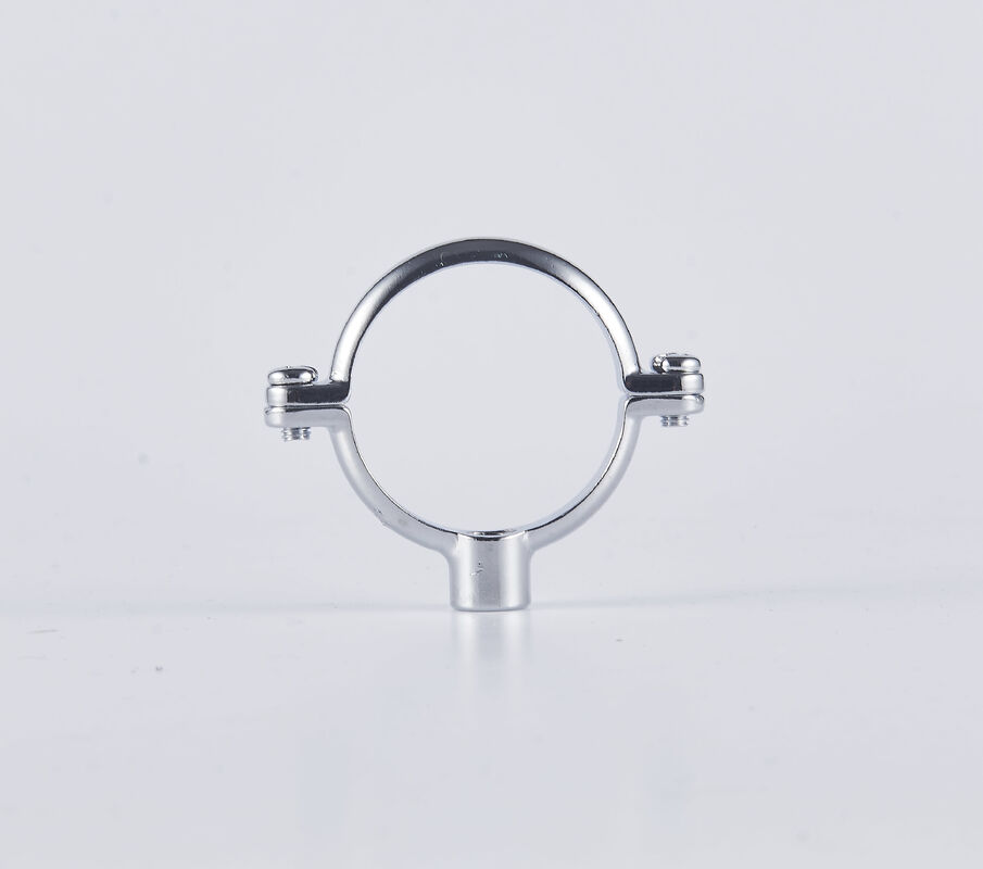 Effortlessly Secure Pipes With Brass Pipe Fastener Brass Tube Clamp Water Throwing Chrome Finish